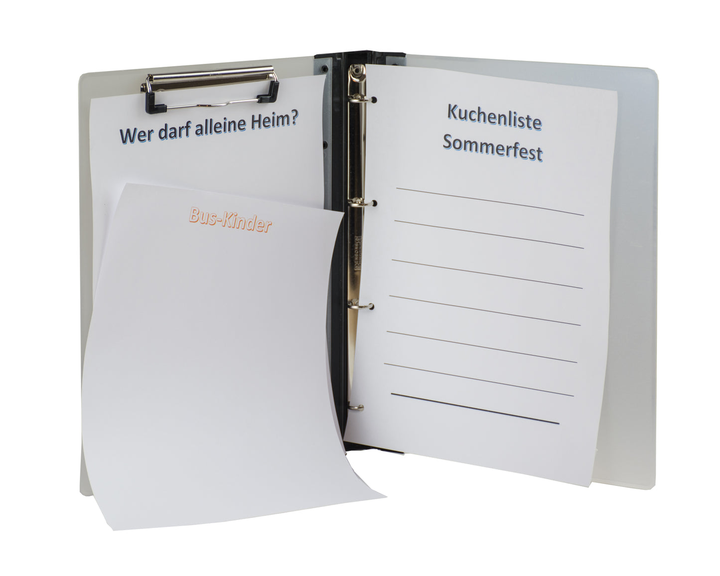 Klemmbrett 4fach Ringung