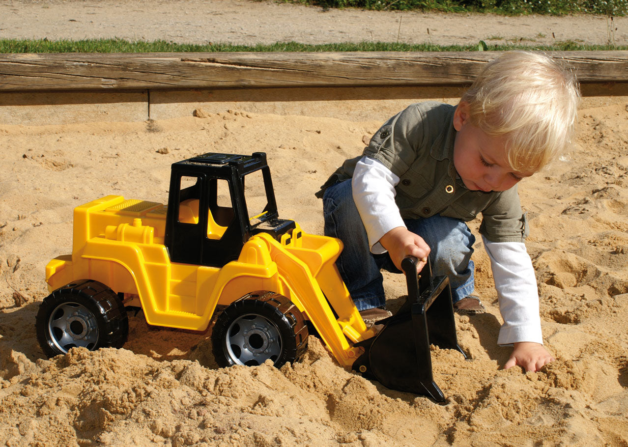 chargeuse sur pneus noire/jaune