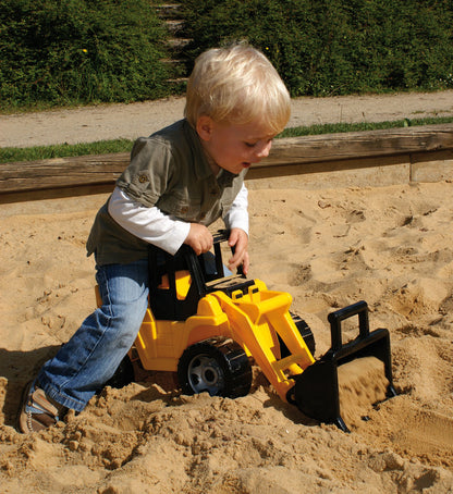 chargeuse sur pneus noire/jaune