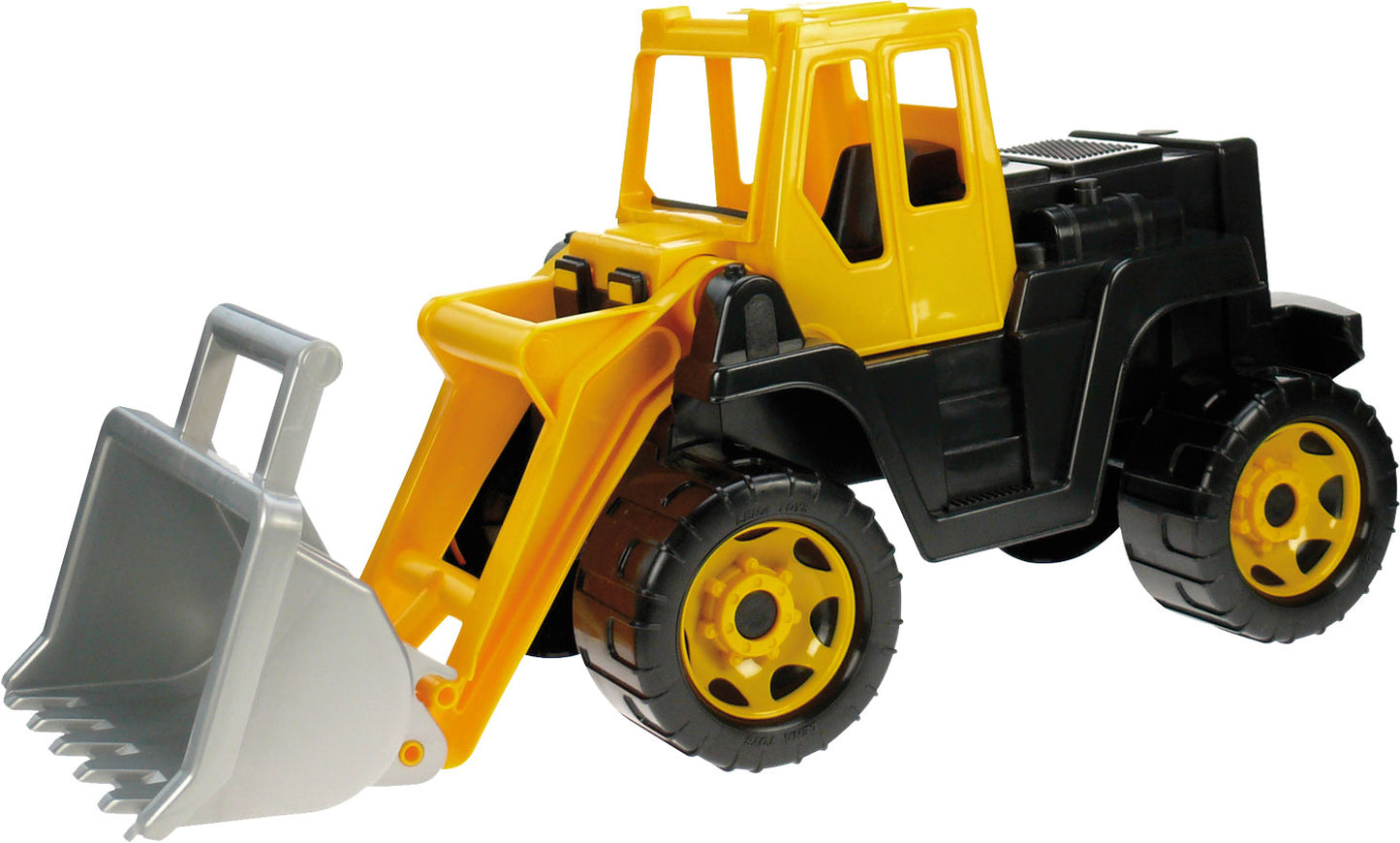 chargeuse sur pneus noire/jaune