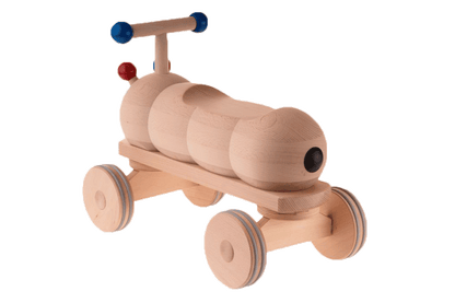 Rutscher Raupe aus Holz