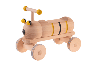 Wooden bee ride-on toy