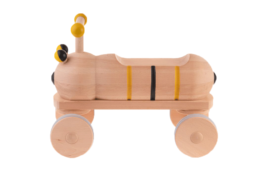 Wooden bee ride-on toy