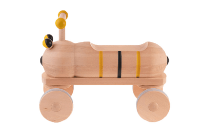 Wooden bee ride-on toy