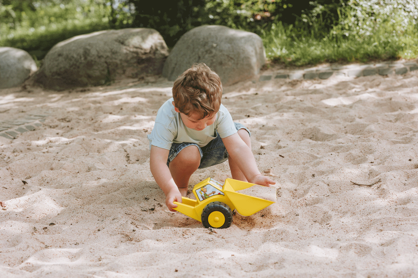 Sand-Bulli - Pelle à sable manuelle, pousseur de sable