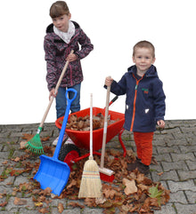 Herbst-Set mit Schubkarre, Rechen und Besen