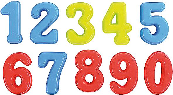 Ensemble de moules à sable numérotés de 0 à 9