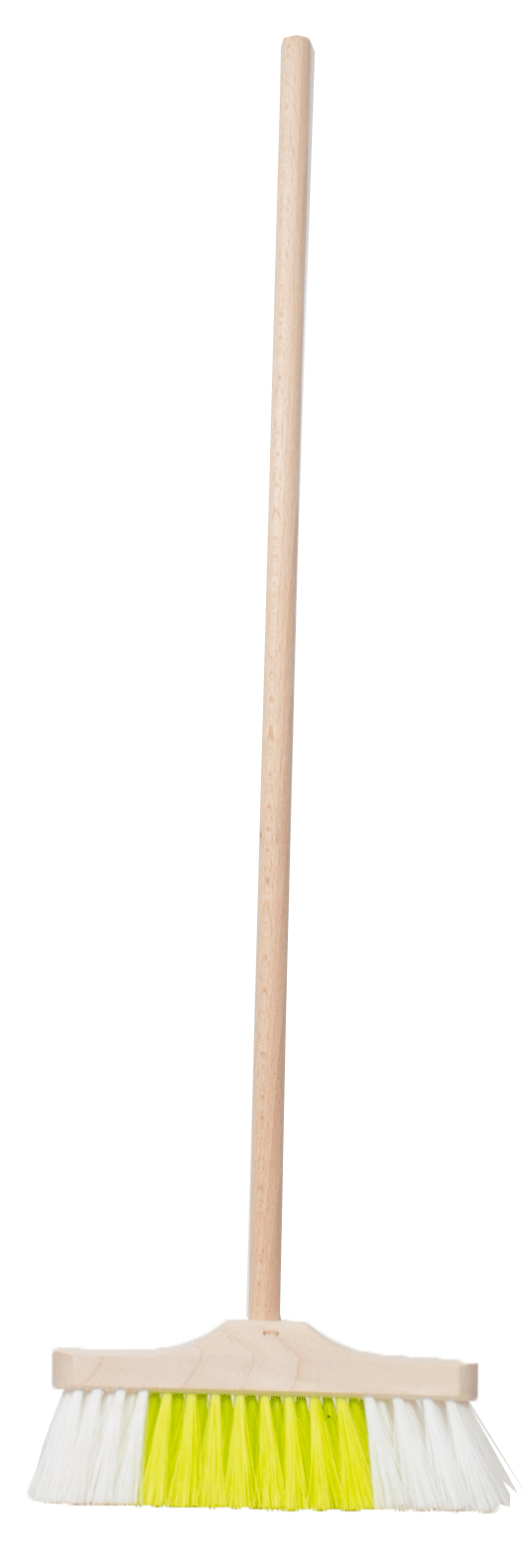 Children's indoor broom, 55 cm long, with plastic bristles and wooden handle (49 cm) 