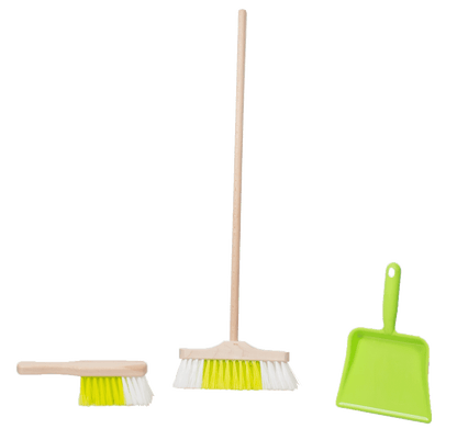 Kinder-Kehr-Set 3 tlg. Besen, Handbesen, Kunststoffkehrschaufel aus dem Erzgebirge
