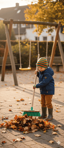 Straßenbesen für Kinder aus Holz - hergestellt im Erzgebirge 86 cm groß für Innen