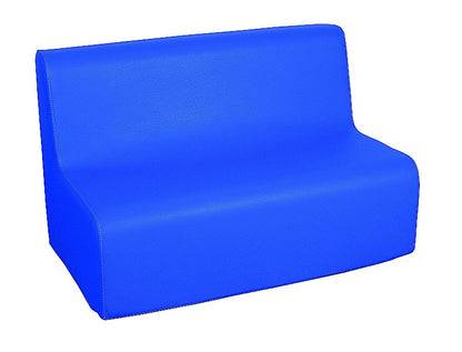 2-seater sofa, soft, 80 cm, made of foam with faux leather cover, 30 cm seat height