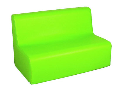 2-seater sofa, soft, 80 cm, made of foam with faux leather cover, 30 cm seat height