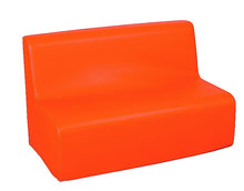 Sofa 2 Sitzer Soft 80 cm aus Schaumstoff mit Kunstlederüberzug, 30 cm Sitzhöhe