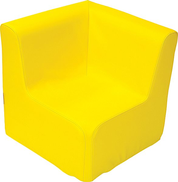 Corner armchair Soft (foam interior - faux leather exterior) 30 cm seat height