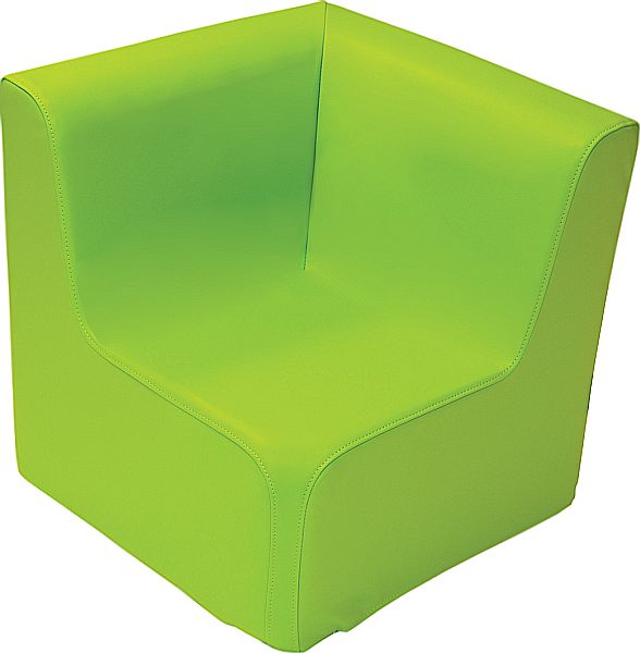 Corner armchair Soft (foam interior - faux leather exterior) 30 cm seat height