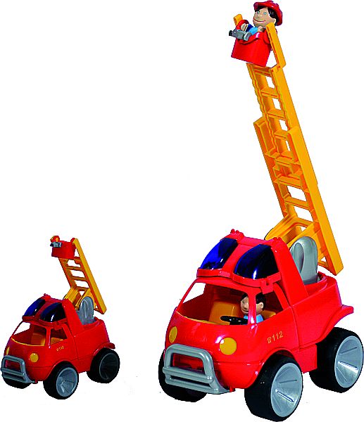 Camion de pompiers jouet GOWI avec figurine