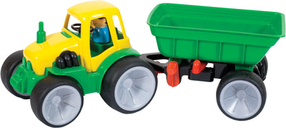 Tracteur GOWI avec remorque et figurine