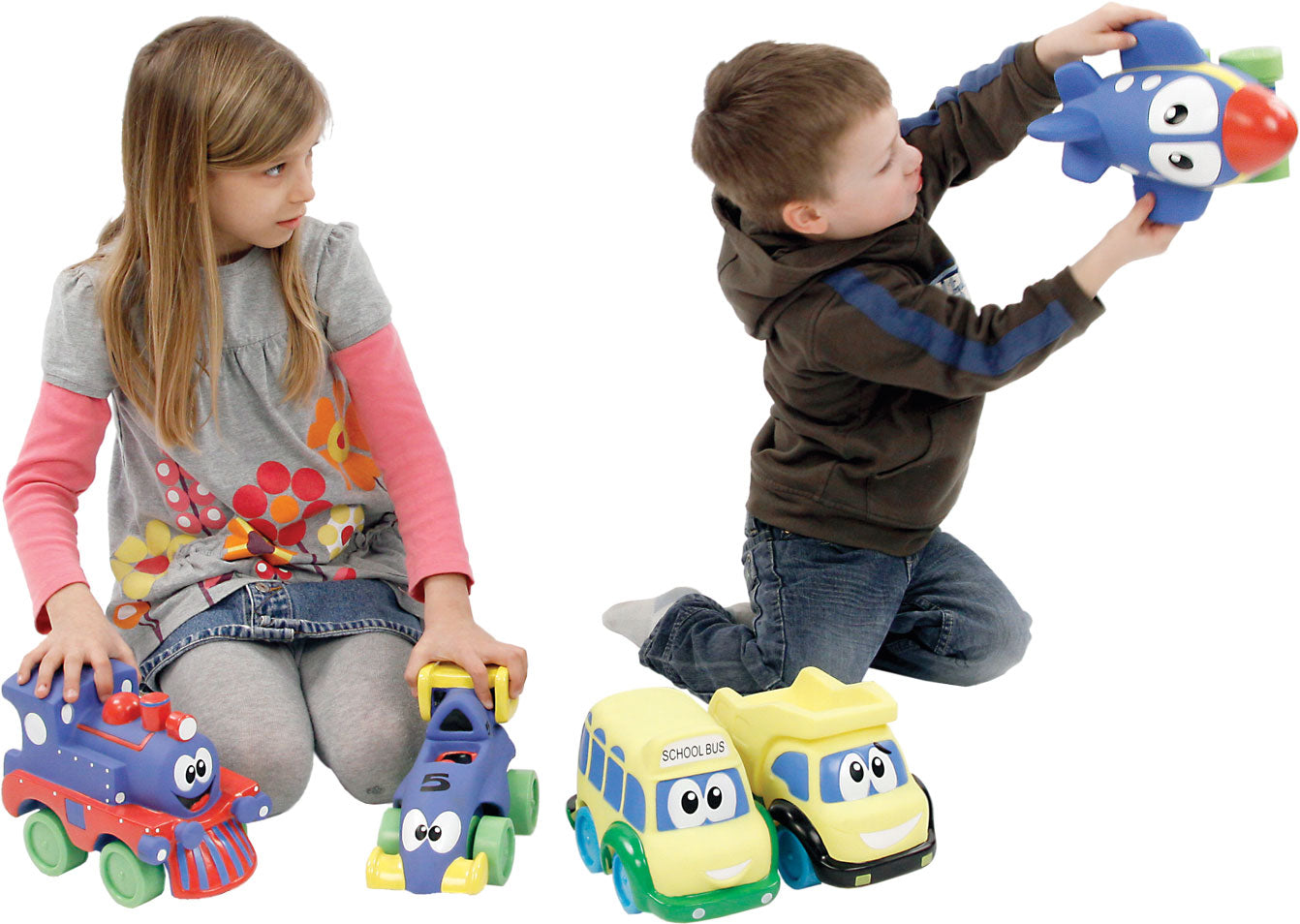 Squeezy - Eisenbahn  - Zug Spielzeugeisenbahn mit Gesicht