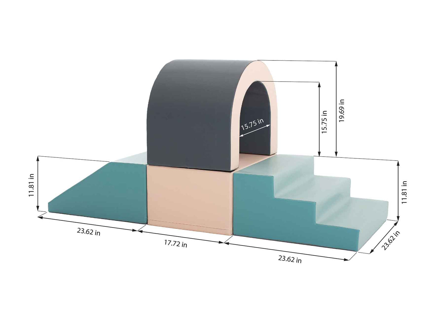 Ensemble de tunnel de jeu souple IGLU