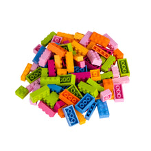 Q-Bricks Kindergarten Bausteine Blütenmischung im Koffer 500 Stk.