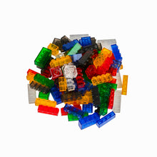 Q-Bricks Kindergarten Bausteine Transparent Basismischung 2.000 Stk.