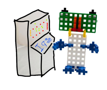 Plus Plus BIG Grün/Weiß Bauplatten 10er