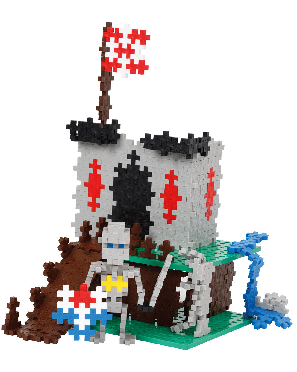 Plus Plus Bauplatten grau 12 Stück