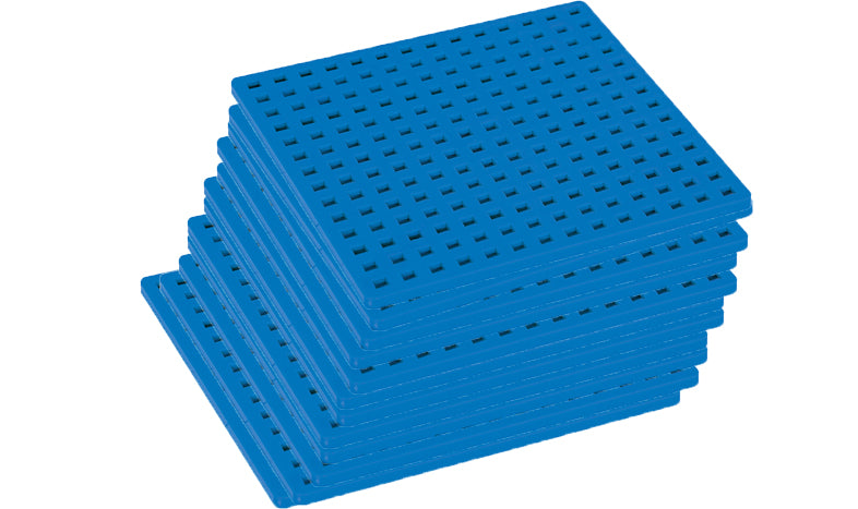 Plus Plus Bauplatten blau 12 Stück