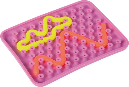 Sensorik Fädelspiel mit Silikon Schnüren