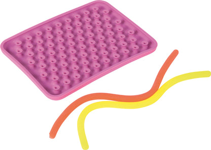 Sensorik Fädelspiel mit Silikon Schnüren