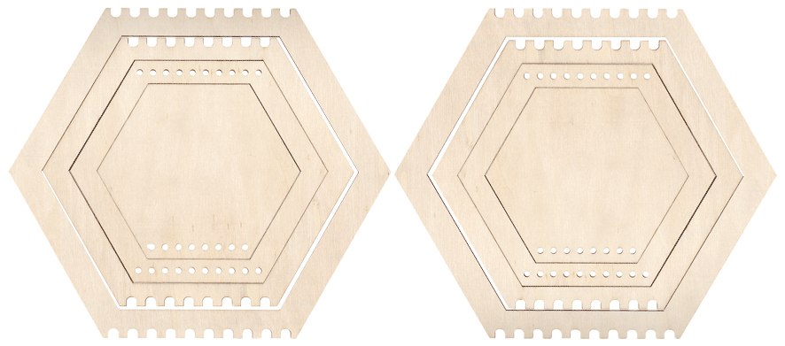 Web- und Fädelwaben 8tlg.