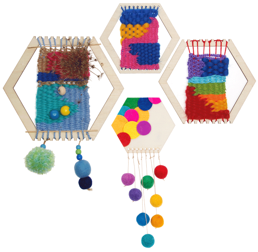 Web- und Fädelwaben 8tlg.