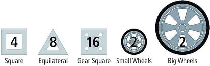 Riesen Polydron Set Auto 32 teilig