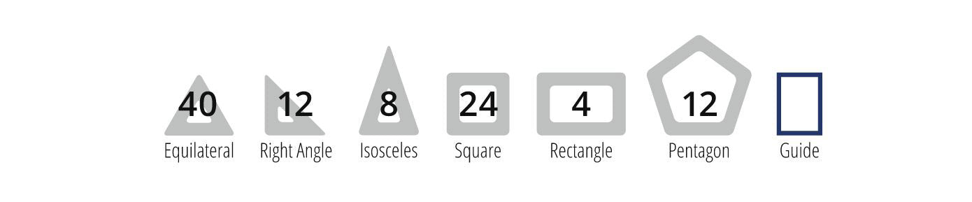 Polydron Magnetbausteine 100tlg. transparent