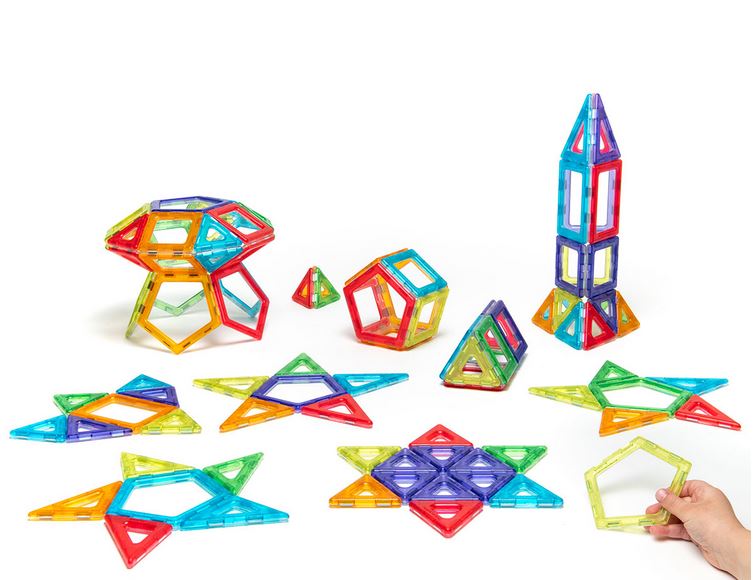 Polydron Magnetbausteine 100tlg. transparent