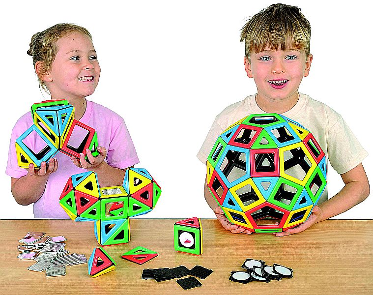 Polydron Klassenset groß, magnetisch 184tlg.