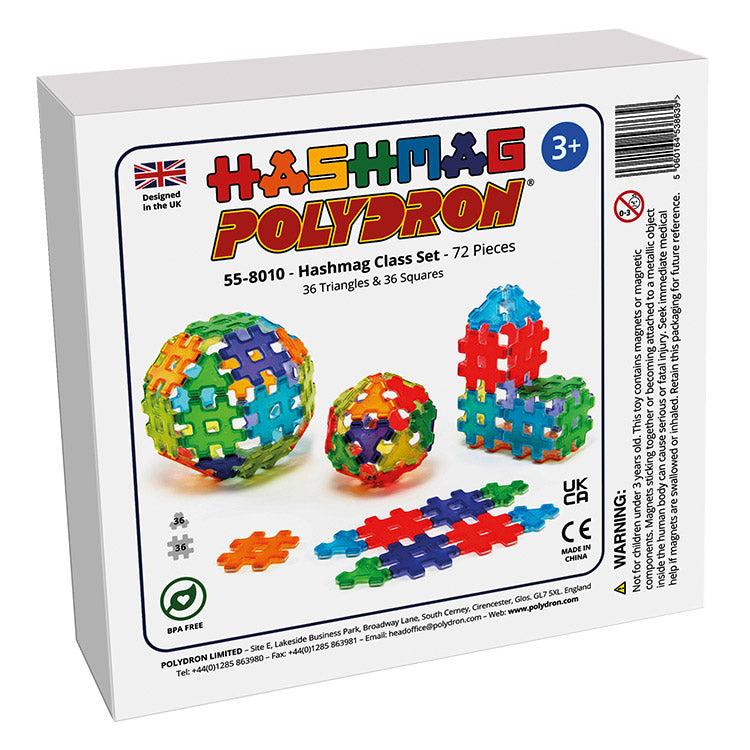 Polydron Hashmag Klassenset 72tlg.