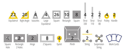 Polydron Brücken 134tlg. MINT