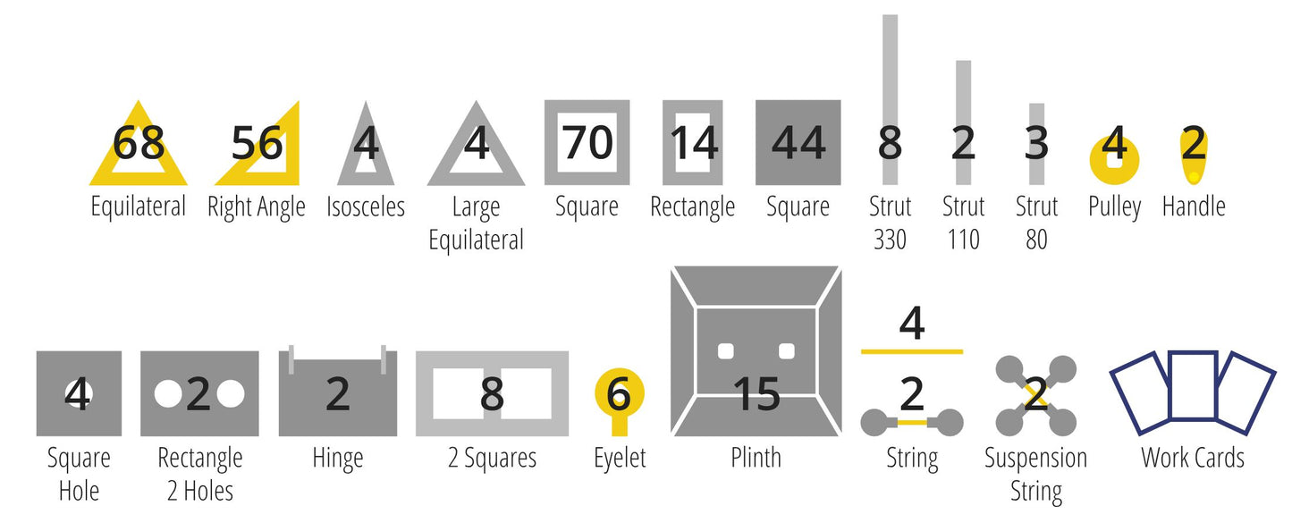 Polydron Klassenset Brücken 322tlg. MINT