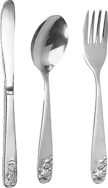 Kinderbesteck-Set, Edelstahl Bärchen
