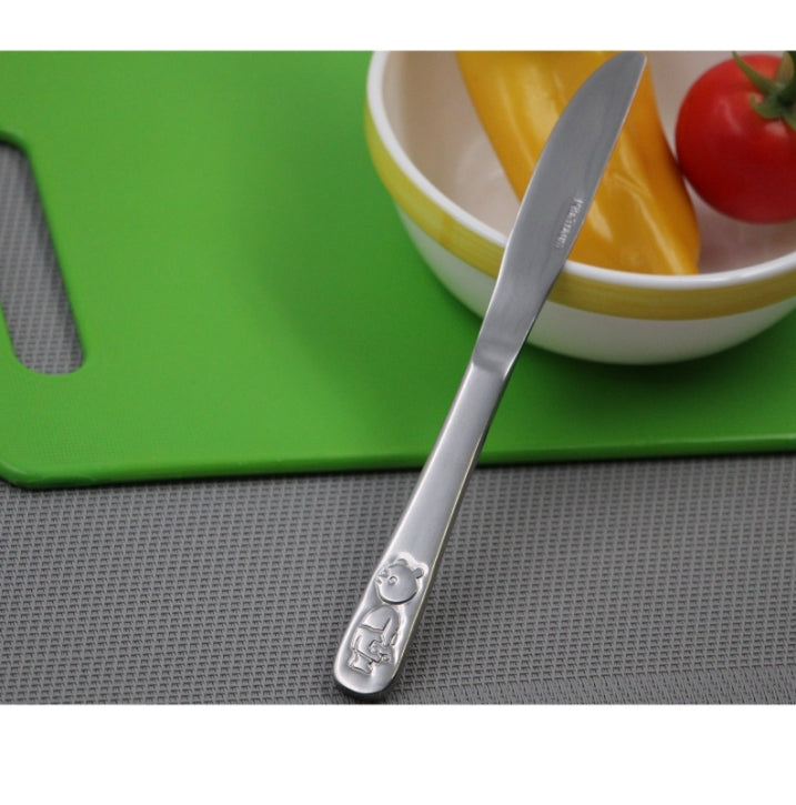 Kindermesser, Edelstahl Bärchen 16,5 cm