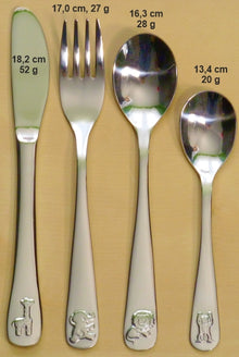 Kinderbesteck-Set, 4tlg, Edelstahl ZOO