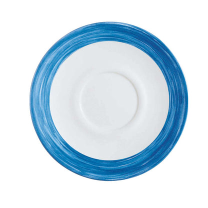 Soucoupe en verre trempé/vaisselle opale « Brush »