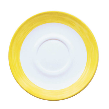 Soucoupe en verre trempé/vaisselle opale « Brush »