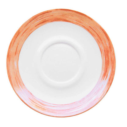 Soucoupe en verre trempé/vaisselle opale « Brush »