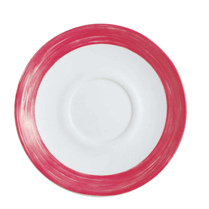 Soucoupe en verre trempé/vaisselle opale « Brush »