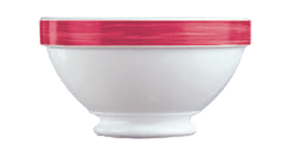 Bol à soupe sur support, bols à soupe en verre trempé/vaisselle opale « Brush »