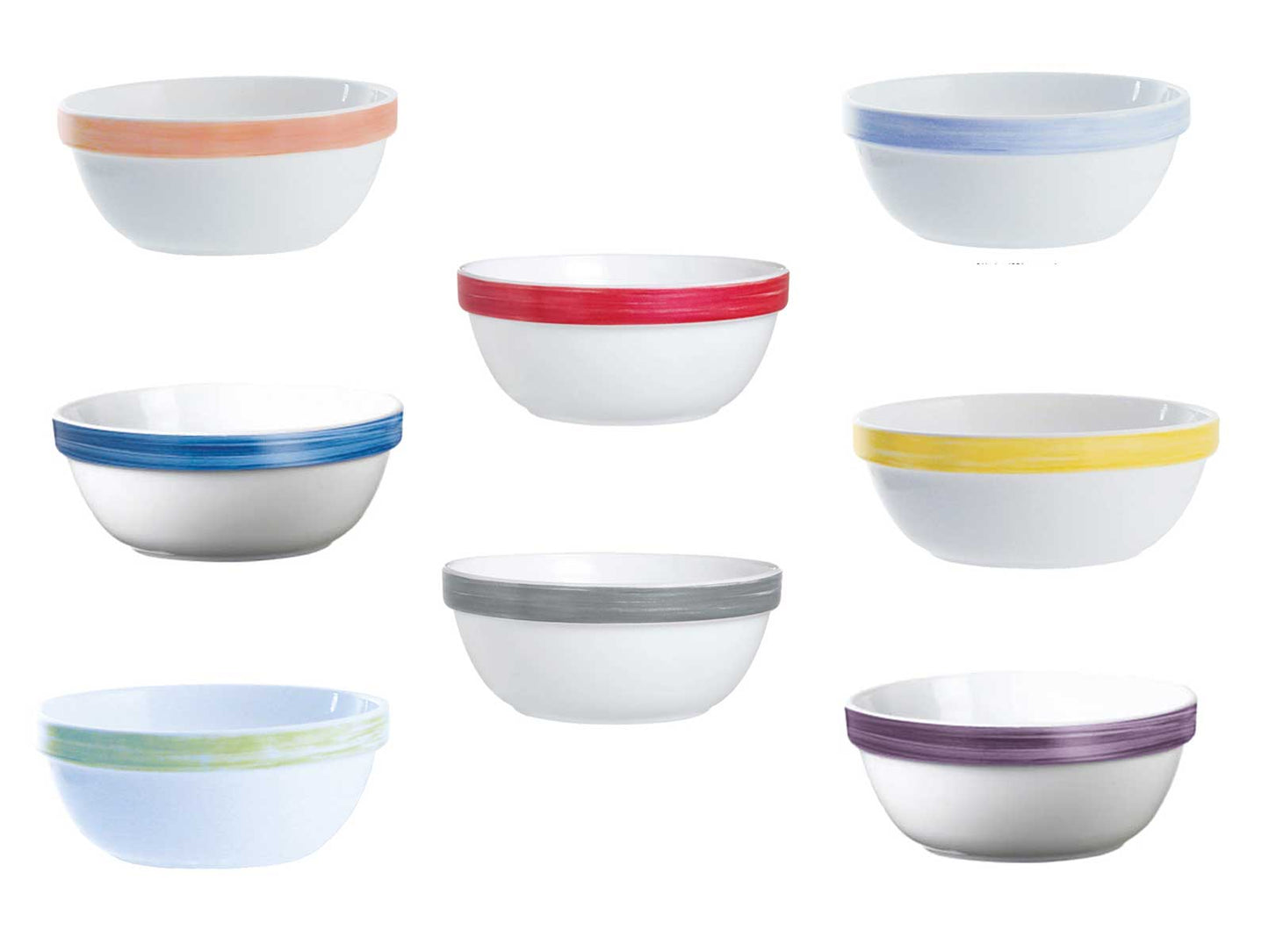 Bol Ø 17 cm, verre trempé. / Service de table Opal « Brush »