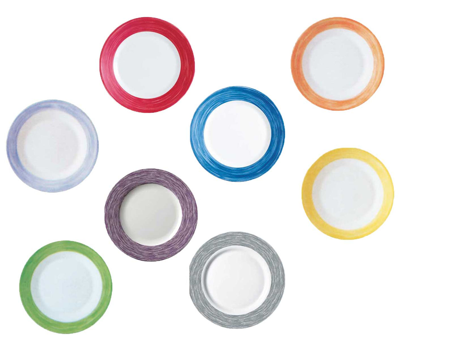 Dessertteller Ø 19,5 cm Hartglas-/ Opalgeschirr "Brush"