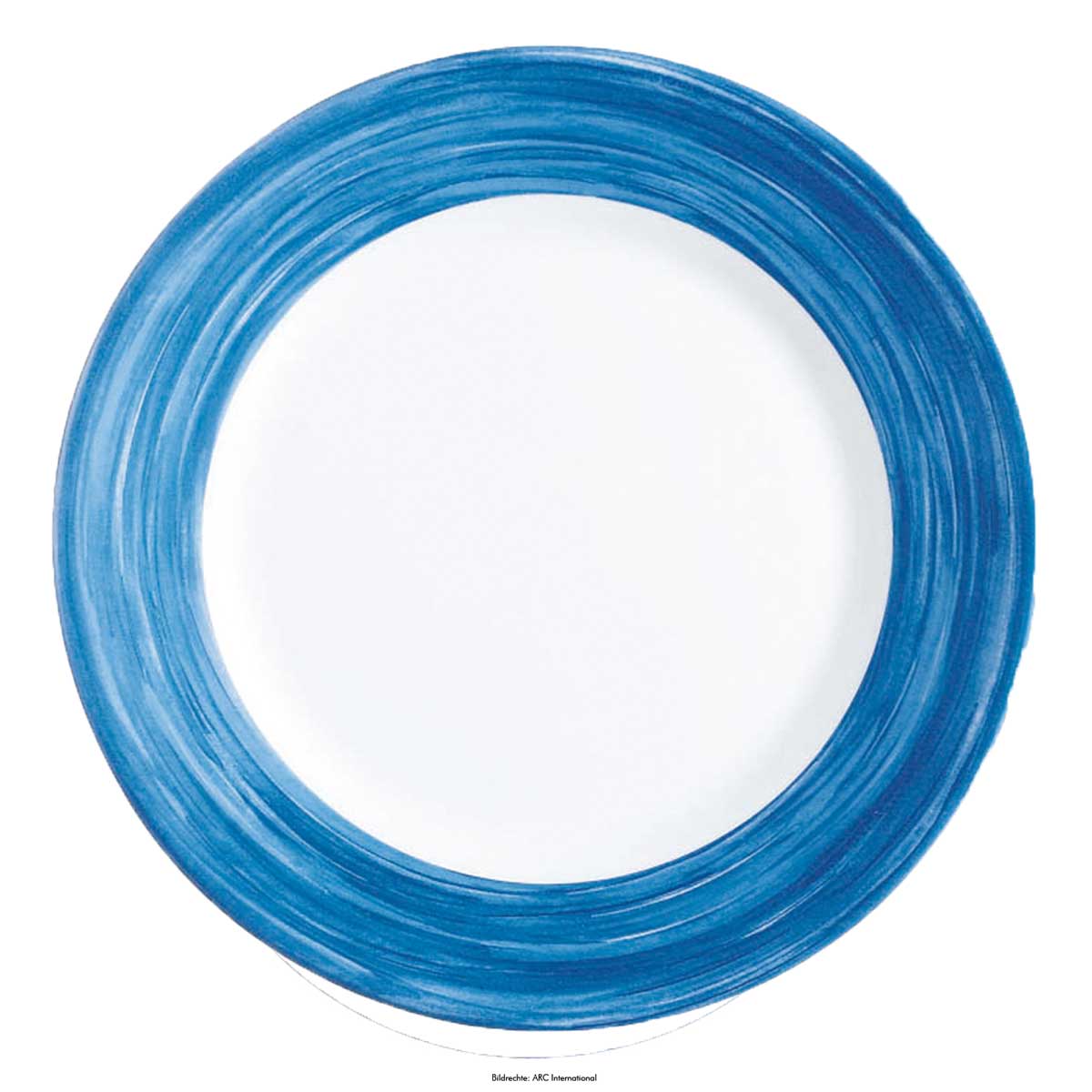 Teller flach groß, Ø 25,4 cm, Hartglas-/ Opalgeschirr "Brush"